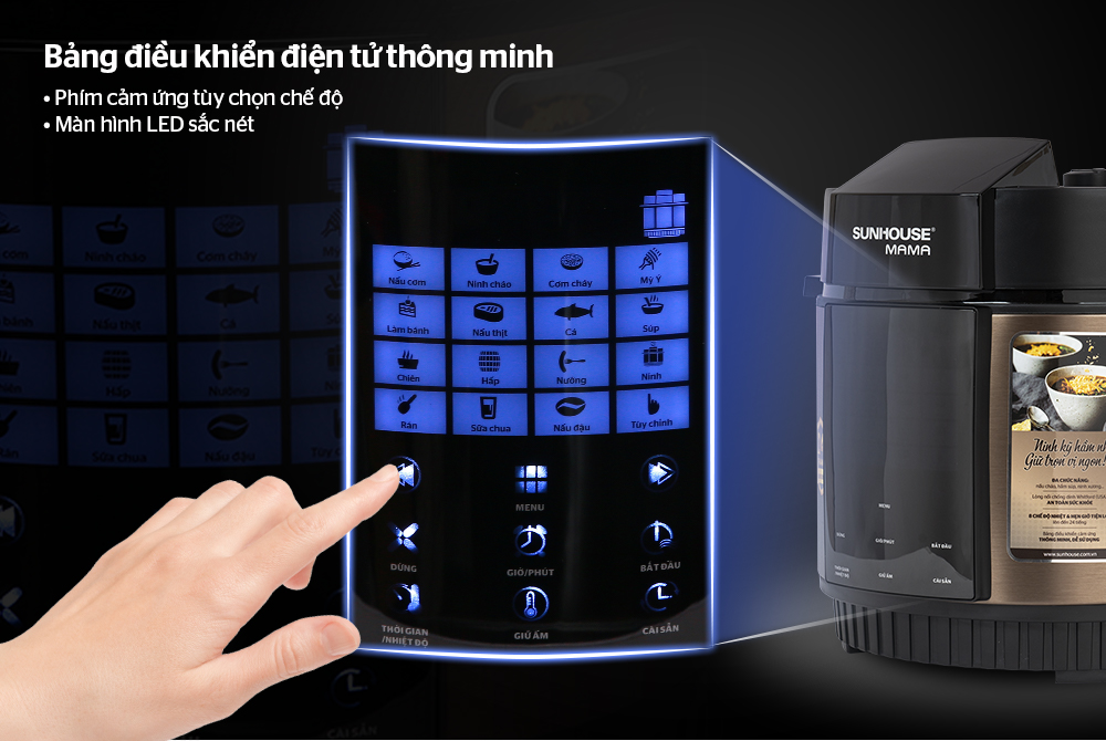 Nếm thử vị ngon 3 miền trong bữa cơm nhà làm mang vị nhà hàng cùng nồi áp suất điện từ SUNHOUSE 3