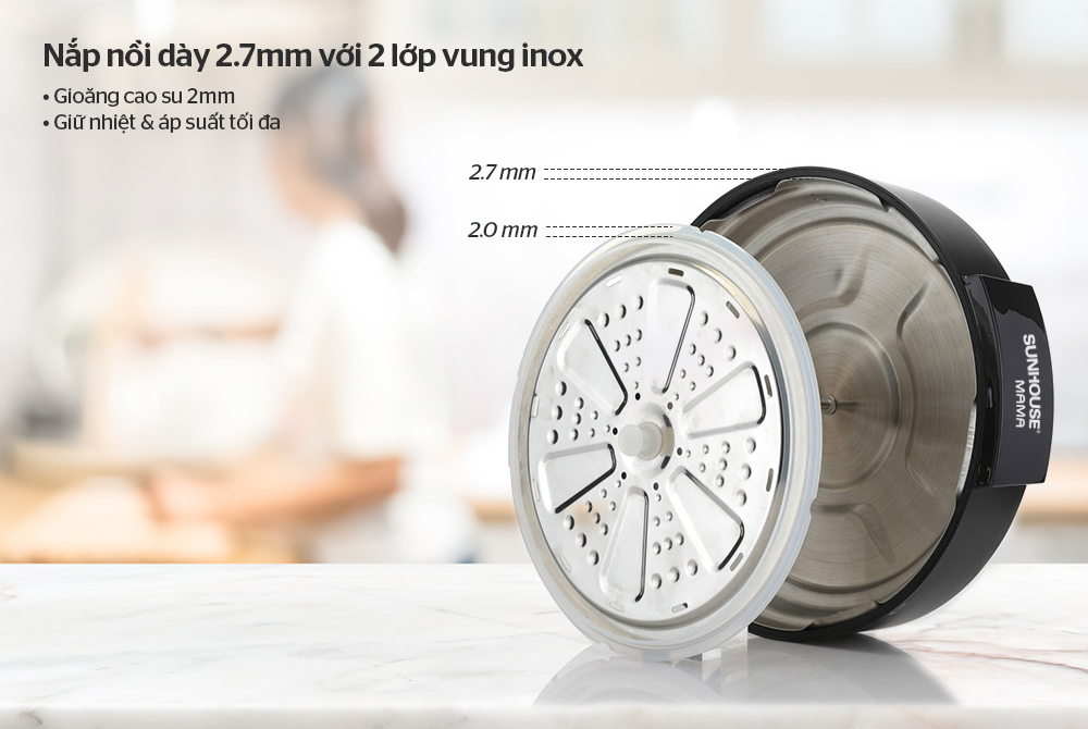 TOP 3 NỒI ÁP SUẤT ĐIỆN ĐA NĂNG SUNHOUSE TỐT NHẤT, ĐÁP ỨNG MỌI NHU CẦU