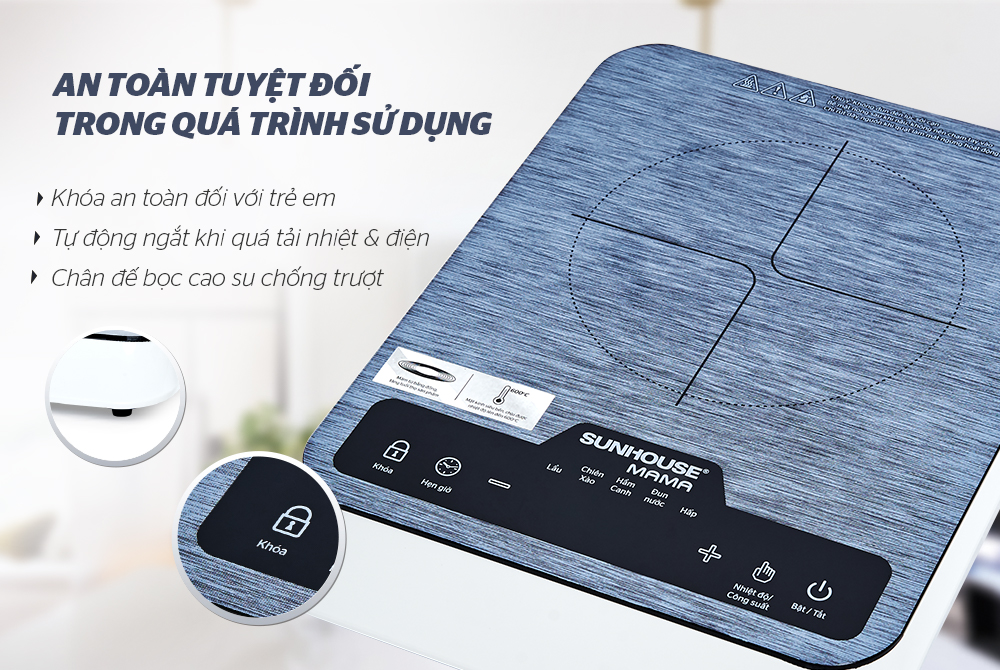 Lợi ích không ngờ đến khi sử dụng bếp từ đơn SUNHOUSE trong nấu ăn 4