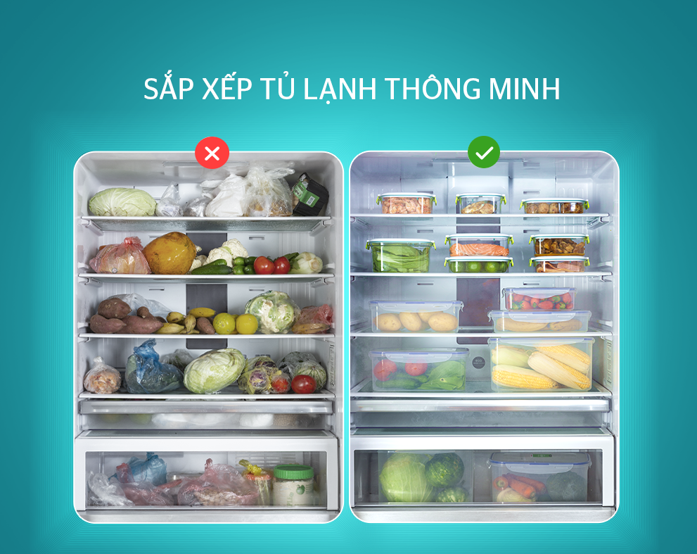Bỏ túi mẹo vặt không thể bỏ qua để tận dụng tối đa diện tích tủ lạnh sắp xếp thực phẩm 1