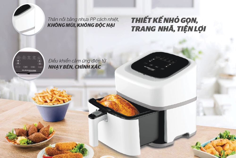 “BỎ TÚI” CÁCH LÀM KHOAI TÂY CHIÊN NGON “TUYỆT CÚ MÈO” BẰNG NỒI CHIÊN KHÔNG DẦU SUNHOUSE 5