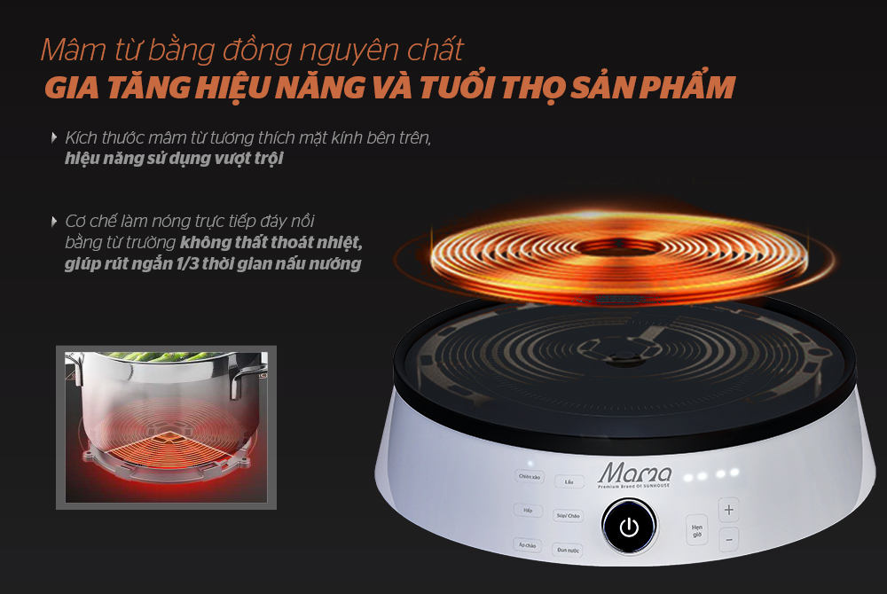 “Thuộc lòng” những mẹo nhỏ nhưng có “võ” khi nấu ăn bằng bếp từ đơn SUNHOUSE 5