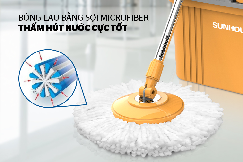 Mách bạn cách thức sở hữu cây lau nhà 360 thông minh năm 2020 từ SUNHOUSE 4