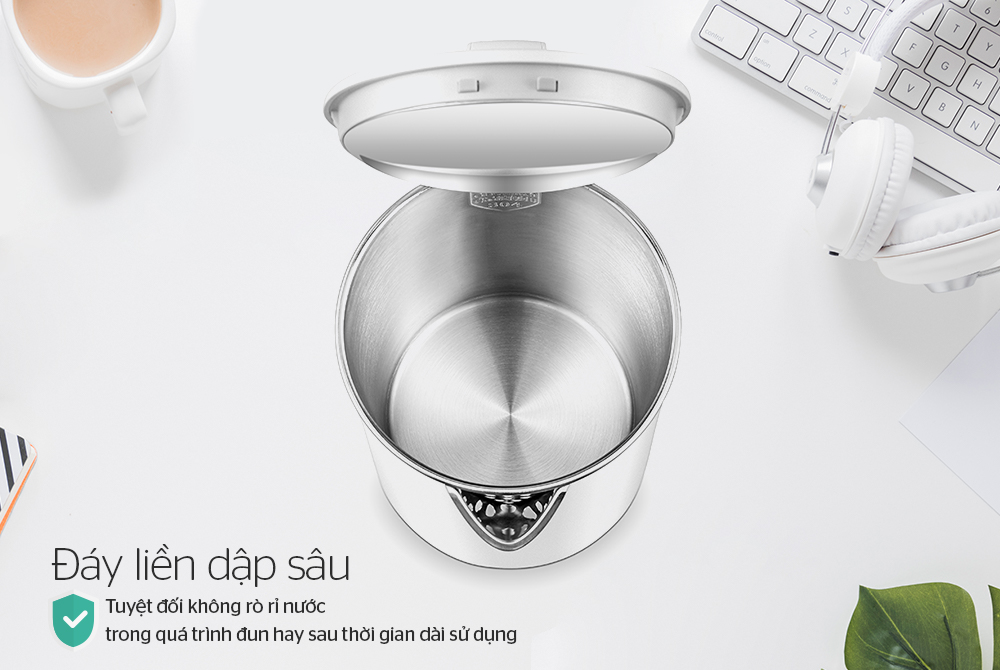 ẤM SIÊU TỐC INOX 2 LỚP 1.7L SUNHOUSE MAMA SHD1386W - 5