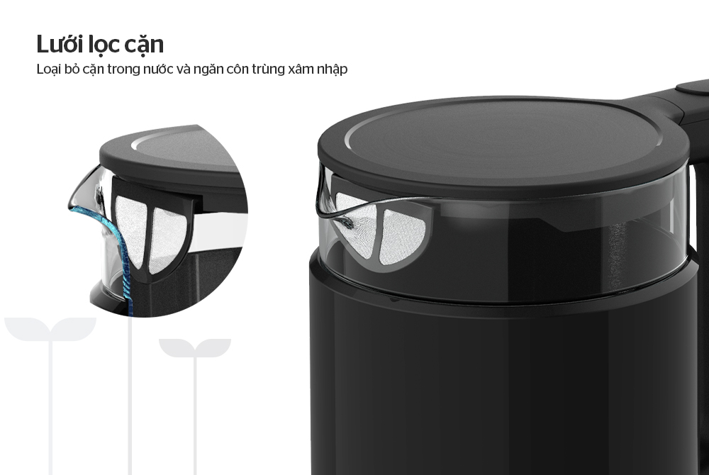 ẤM SIÊU TỐC THỦY TINH 1.7L SUNHOUSE MAMA SHD1330 6