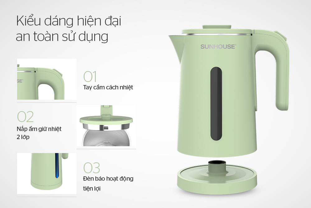 ẤM SIÊU TỐC INOX 2 LỚP 1.8L SUNHOUSE SHD1353 4