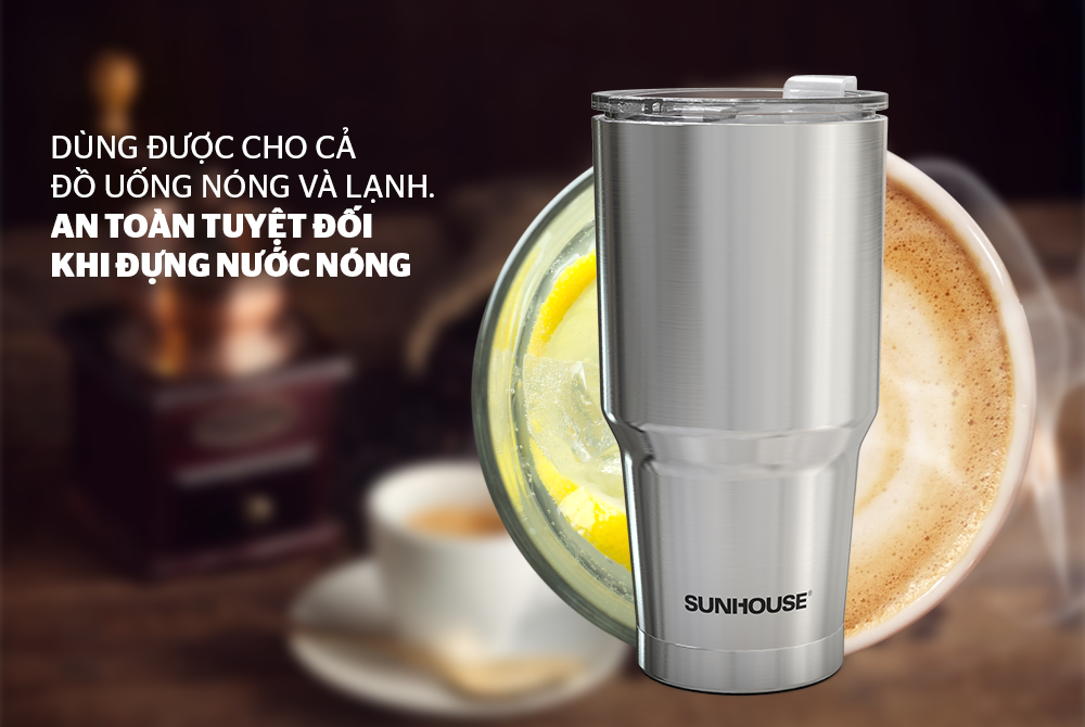 Bình được làm từ nhựa và inox 304 cao cấp
