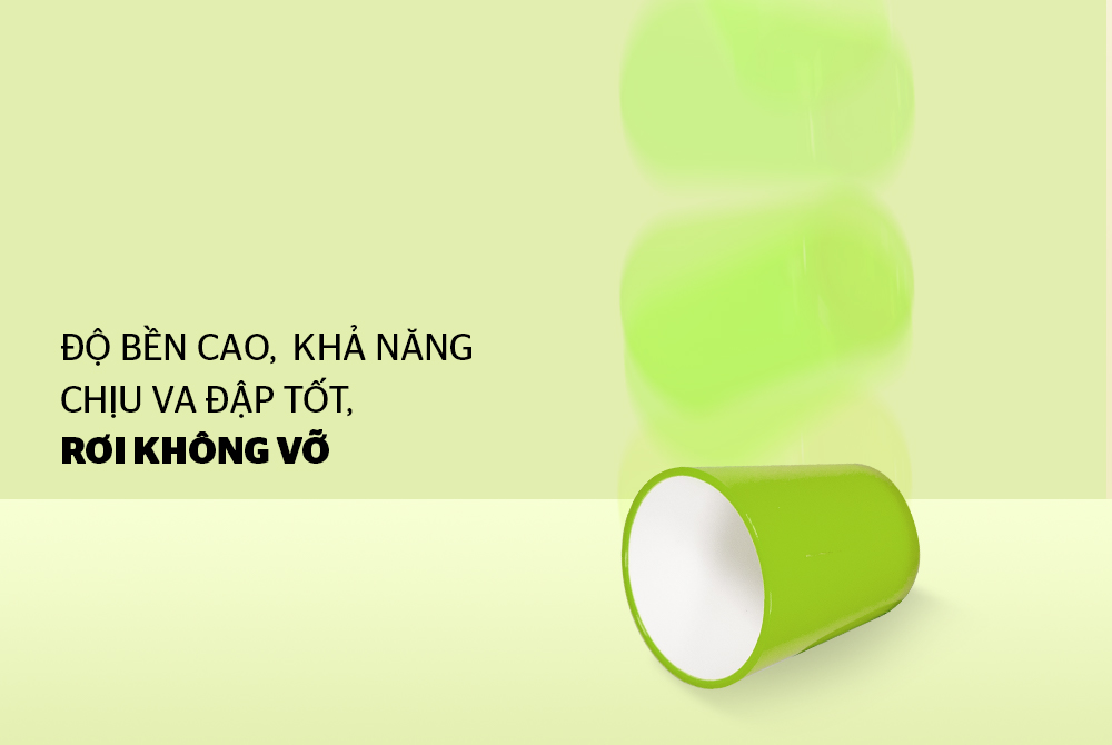 CỐC CÁCH NHIỆT 2 LỚP BIOZONE KB-CU310PGN MÀU XANH CỐM 2