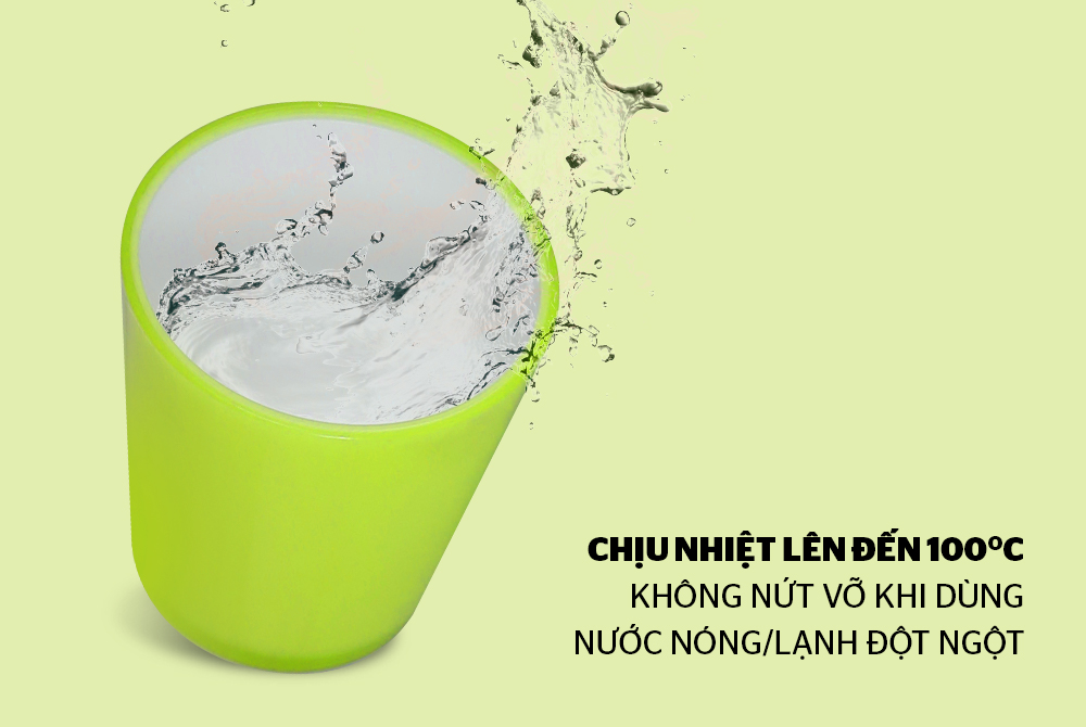CỐC CÁCH NHIỆT 2 LỚP BIOZONE KB-CU310PGN MÀU XANH CỐM 5