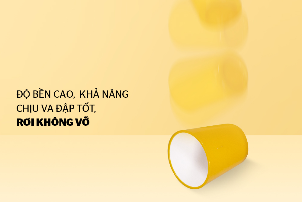 CỐC CÁCH NHIỆT 2 LỚP BIOZONE KB-CU310PY MÀU VÀNG 2