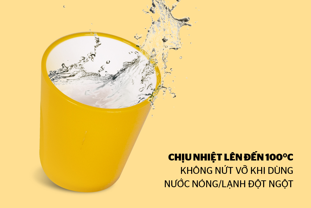 CỐC CÁCH NHIỆT 2 LỚP BIOZONE KB-CU310PY MÀU VÀNG 5