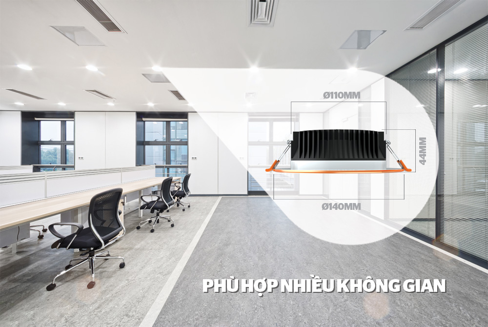 DOWNLIGHT VIỀN VÀNG 1 MÀU SUNHOUSE SHE-DL02-1/9W-VV 4