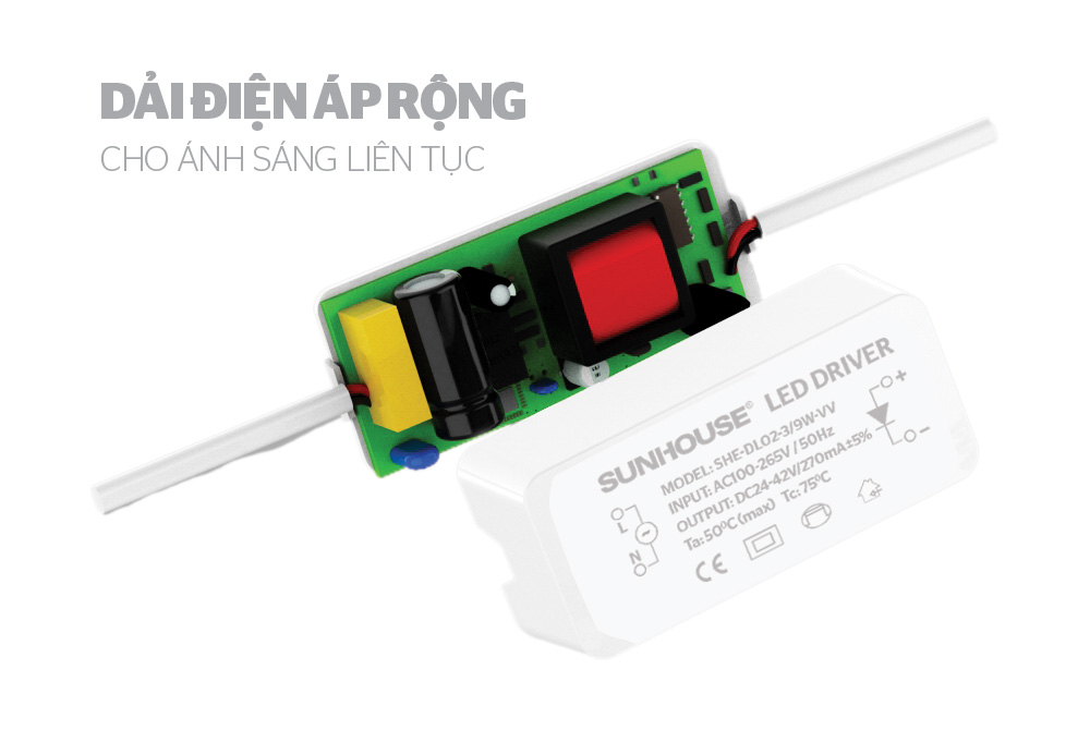 DOWNLIGHT VIỀN VÀNG 3 MÀU SUNHOUSE SHE-DL02-3/9W-VV 2