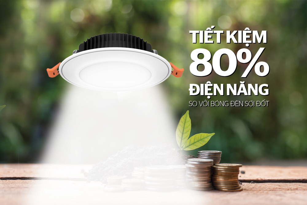 DOWNLIGHT MẶT CONG BẠC 3 MÀU SUNHOUSE SHE-DL04-3/7W-MCB 5