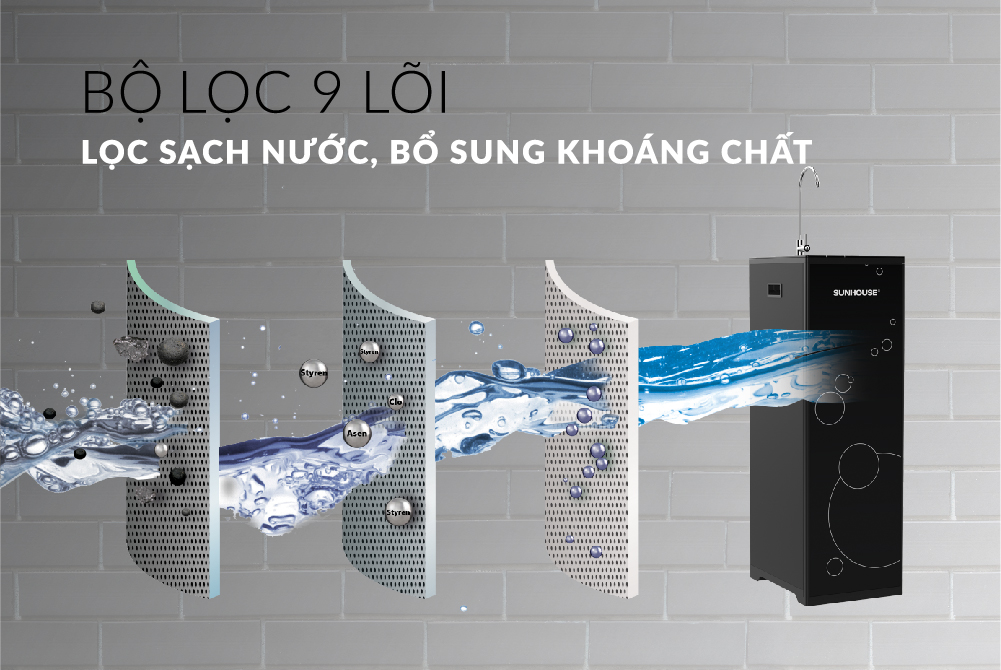 Máy lọc nước R.O 9 lõi SUNHOUSE SHA8889K 04