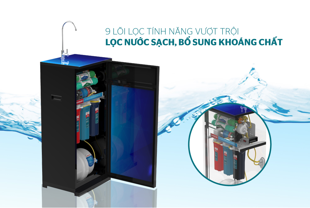 Máy lọc nước R.O 9 lõi SUNHOUSE SHA8859K 2
