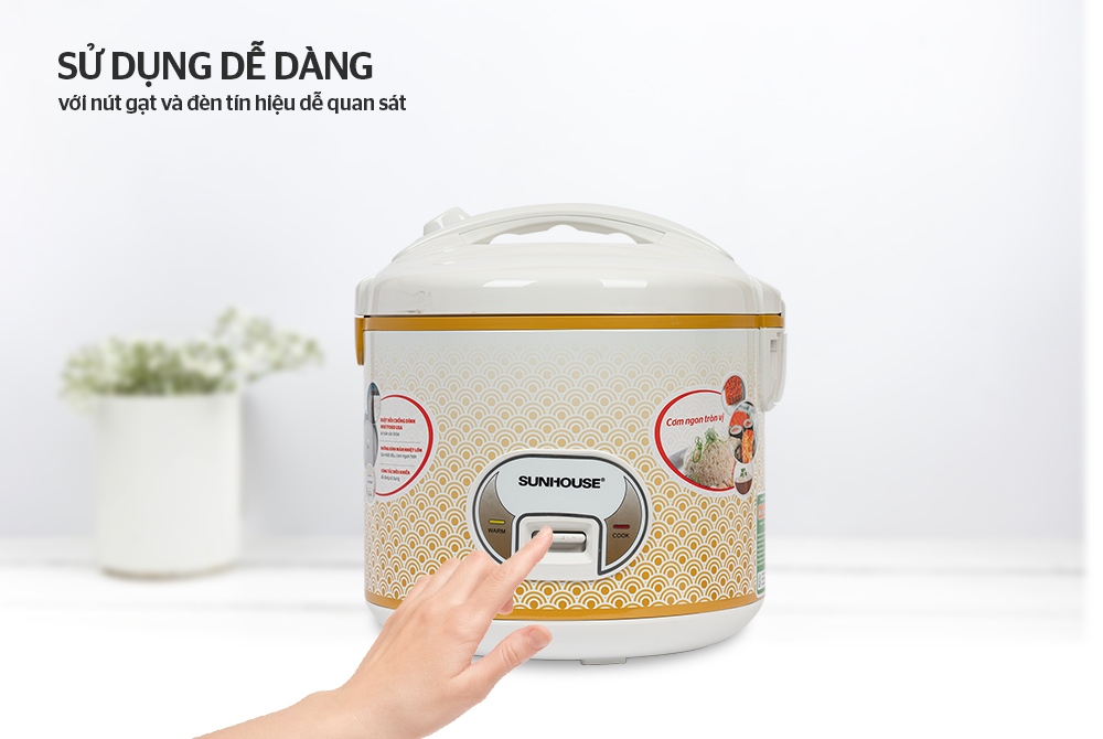 NỒI CƠM ĐIỆN 2.8L SUNHOUSE SH830 8