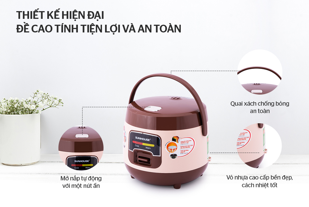 NỒI CM ĐIỆN 1L SUNHOUSE SHD8208C 3