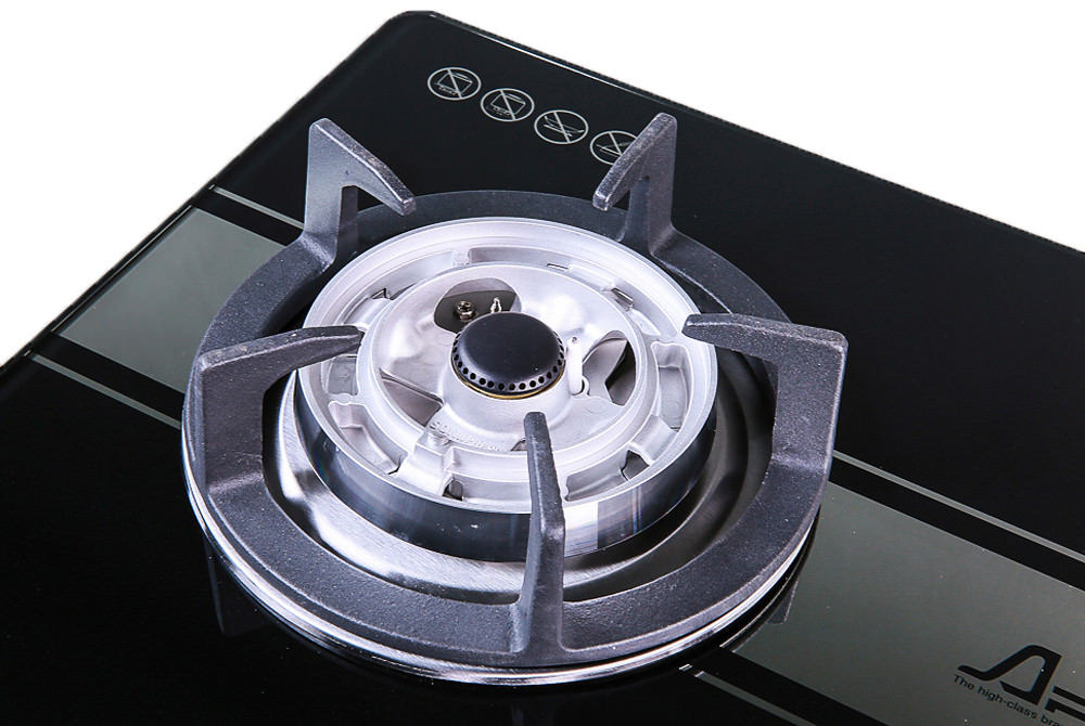 Bếp gas SUNHOUSE âm kính SOMIPress 2 lò cao cấp APEX APB8801 004