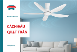 Hướng dẫn cách đấu quạt trần đơn giản, chi tiết
